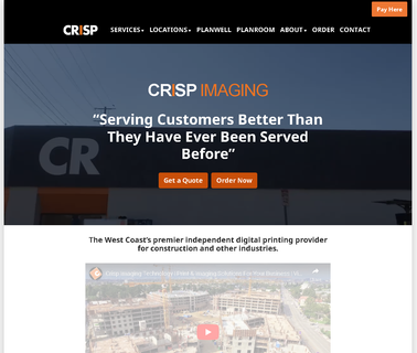 Crisp Imaging Printing and Reprographic Solutions banner digital printing
