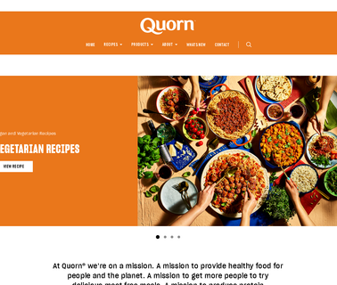 Quorn Foods Inc. healthy foods and recipes