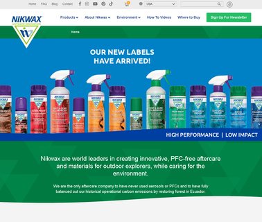 Nikwax Ltd. mountain walking equipment