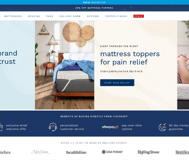 Viscosoft bedding foam