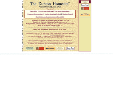 Welcome to the Dunton Homesite solder
