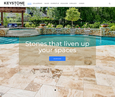 Keystone Tile travertine medallions