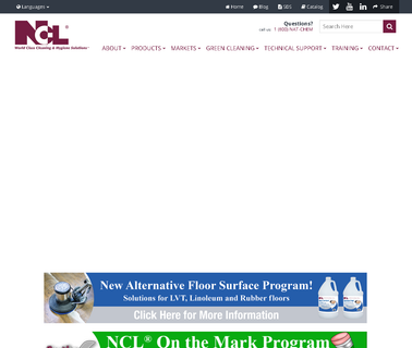 National Chemical Laboratories disinfection cleaning solutions