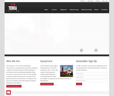 Terra Testing Inc pontoon barge