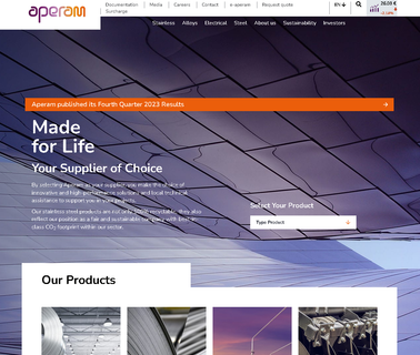 Home - Aperam shipments