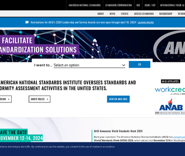 American National Standards Institute Ansi american standards