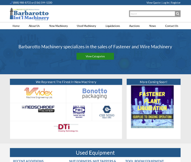 Barbarotto Intl Machinery auctions liquidation
