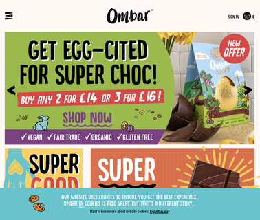 Ombar Chocolate sugar refined