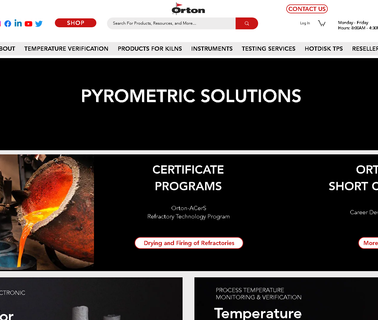Edward Orton Jr. Ceramic Foundation Dilatometers Pyrometric controllers thermal