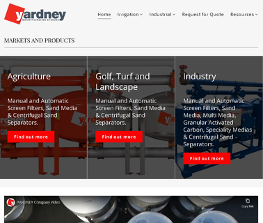 Yardney Water Filtration Systems irrigation commercial