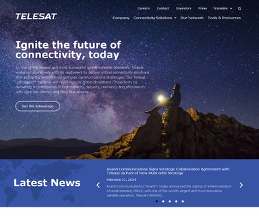 Telesat Satellite Services for band networking
