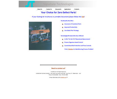 Signature Technologies data collection automation