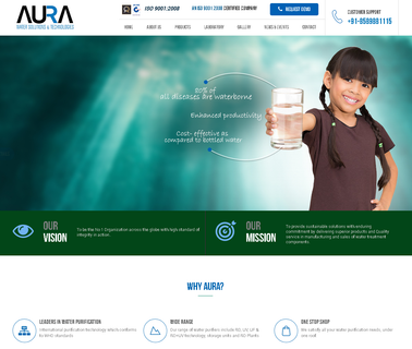 Aura Water Solutions & Technologies industrial water softener plant