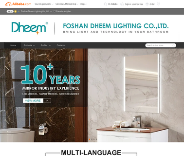 Foshan Dheem Lighting backlit mirror bathroom