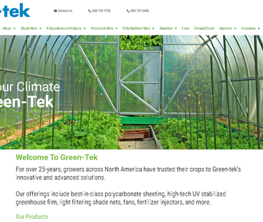 Green Tek Polycarbonate, Shade Clot cloth specifications