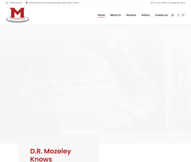 D.R. Mozeley serving east