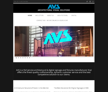 Avs Signage & Visuals architectural exterior design
