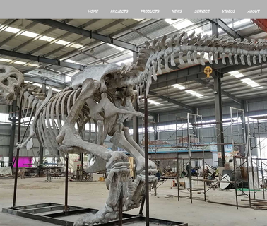 Zigong City Dragon Culture and Arts animatronic dinosaur fossil