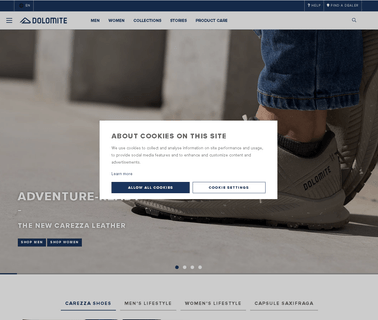 Dolomite mountain walking equipment