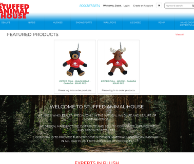 Stuffed Animal House display props