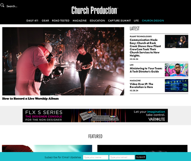 Church Producation Magazine lift outdoor