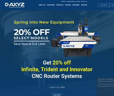 Axyz Automation wood carving cnc router machine