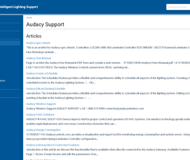 Audacy; lighting ideal
