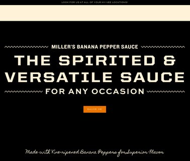 Millers Mustard bottle fresh