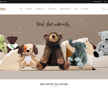 Bears For Humanity promotional plush toys