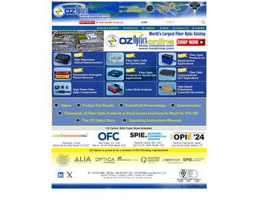 Oz Optics Ltd fiber food delivery