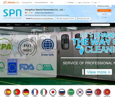Hangzhou Special Nonwovens Co, .Ltd wet nonwoven