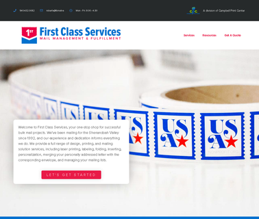 Bulk Mail Services by 1St Class Services Harrisonburg Va address management