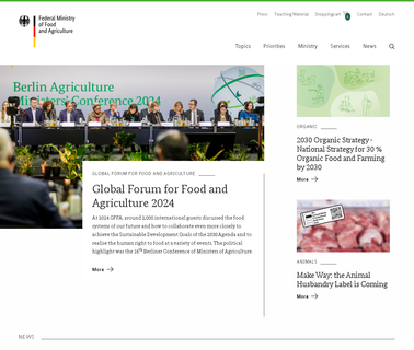 Federal Ministry of Food and Agriculture objectives