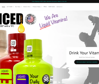 Buiced; Liquid Vitamin Supplements; Gluten Free liquid soy