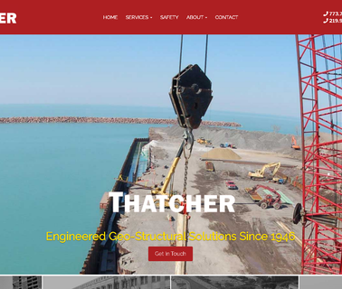 Thatcher Foundations Earth Retention Systems Driven Piling cast deep