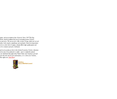 The Bug Company bug products