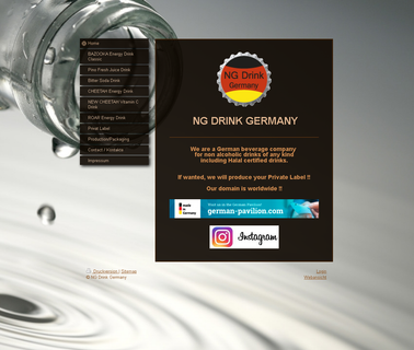 Ng Drink Germany mineral water label
