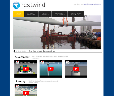 Nextwind Wind Turbine Design and Licensing own machine