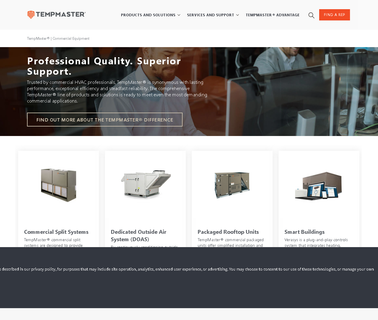 Tempmaster air conditioners heat pumps