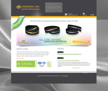 Home Page zipper