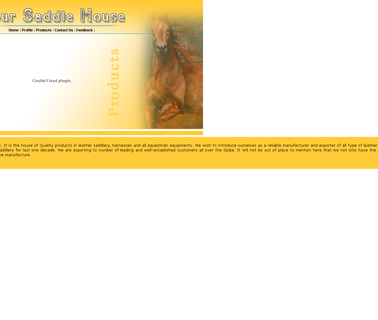 Kanpur Saddle House western horse saddle