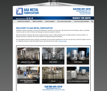 Brewery Equipment and Other Stainless Steel Tanks - Aaa Metal brewery brewers