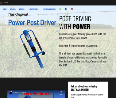 Power Post Driver fencing machinery