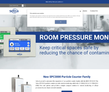 Premium Sensing Solutions Setra Systems readout