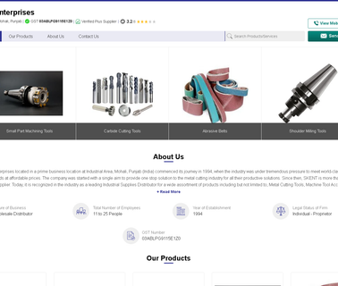S. K. Enterprises indexable milling tool