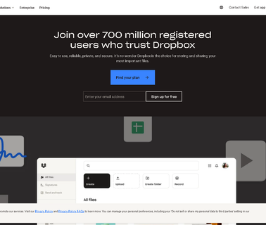 Dropbox.Com/Business cloud storage and sharing