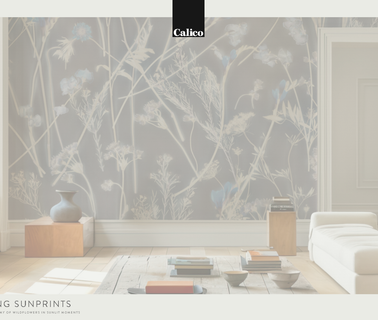 Calico Wallpaper covering textiles
