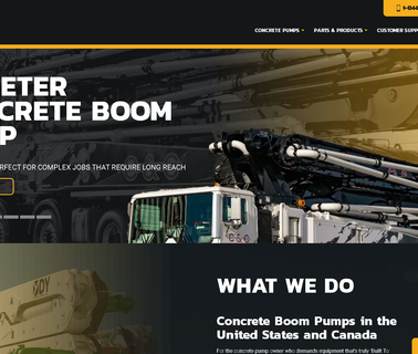 Dy Concrete Pumps booms concrete