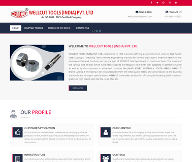 Wellcut Tools India hydraulic thread machine