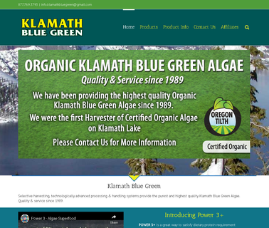 Klamath Blue Green supplements green